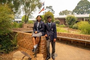 All Saints Catholic College Mission and Values - students on school grounds
